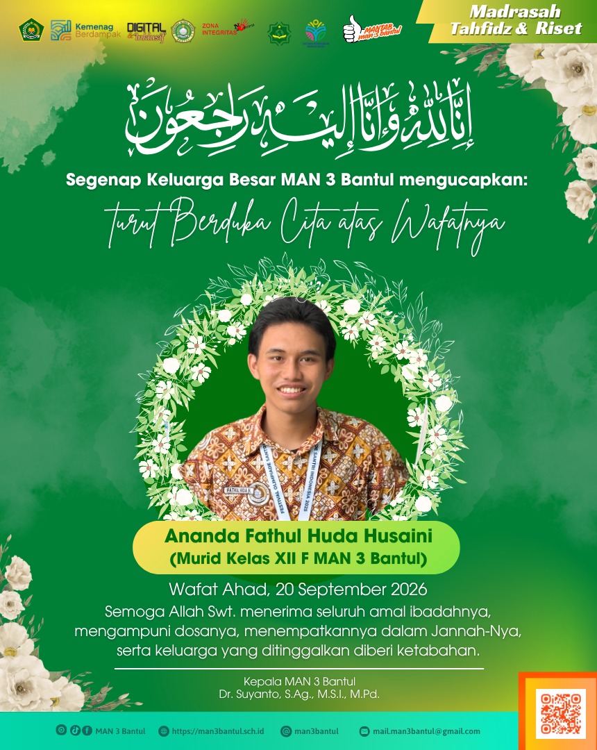 Informasi Lelayu MAN 3 Bantul