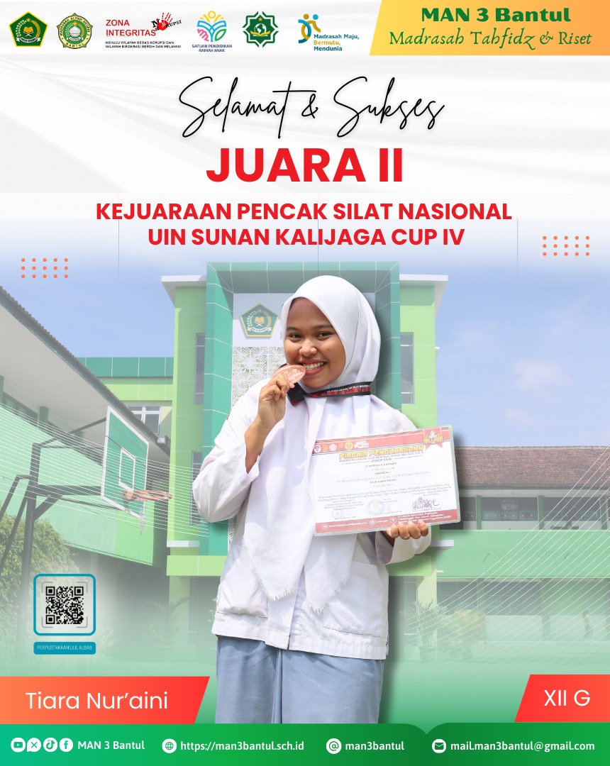 tiarabNur'aini Meraih Juara II Kejuaraan Pencak Silat Nasional UIN Sunan Kalijaga Cup IV
