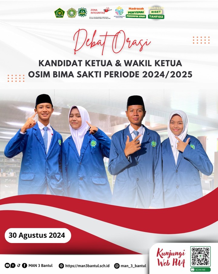 Kandidat Ketua & Wakil Ketua OSIM BIMA SAKTI Periode 2024/2025