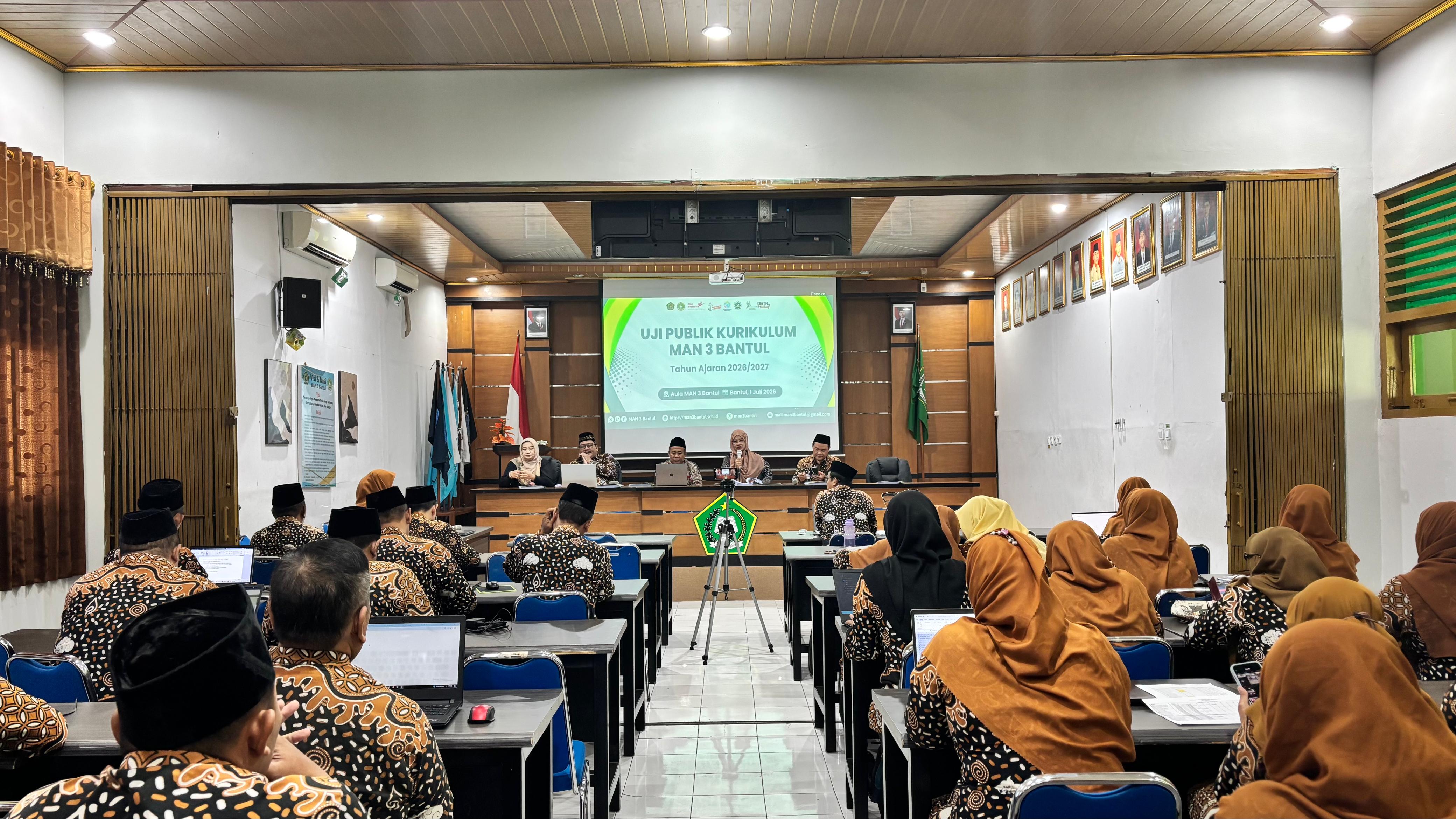 Uji Publik Kurikulum MAN 3 Bantul Tahun Ajaran 2026/2027, Gelorakan Ruh Pendidikan Menuju Ketaqwaan